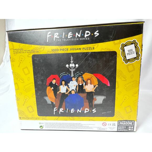 Friends The Television Series 1000 Piece Jigsaw Puzzle 24”x30” New Paladone - Picture 2 of 11